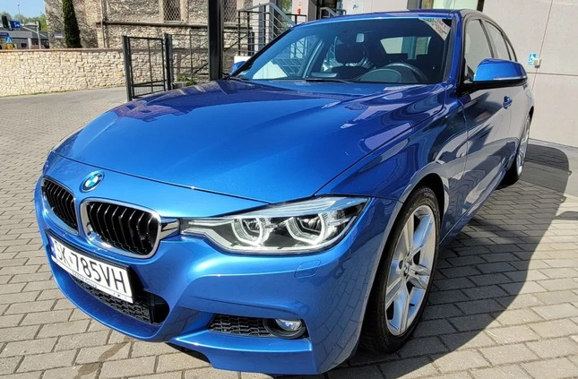 BMW Seria 3 cena 79500 przebieg: 124992, rok produkcji 2017 z Gliwice małe 191